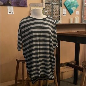 LuLaRoe Casual Striped Oversized T-Shirt